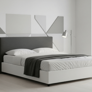 Abstract Minimalist Bed