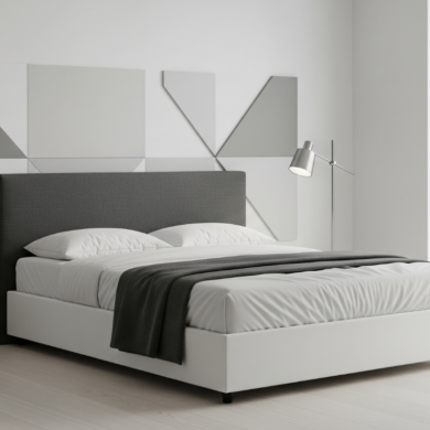 Abstract Minimalist Bed
