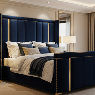 Woven Rattan Bed